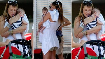 Luana Piovani 'treina' para a chegada de Dom com bebê na orla do Leblon - J.Humberto / AgNews