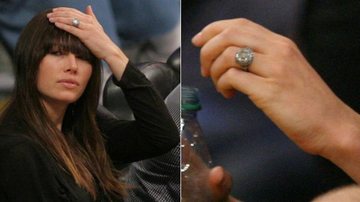 Jessica Biel e seu anel de noivado - Splash News splashnews.com