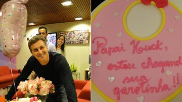 Luciano Huck ganha festa e bolo em homenagem a sua primeira filha - Reprodução / TV Globo