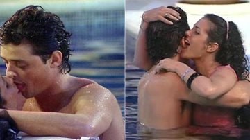 Fael e a espanhola Noemí se beijam - Reprodução / TV Globo