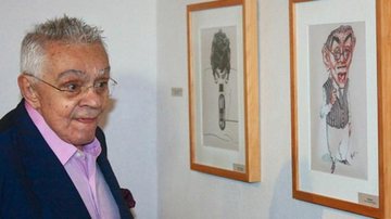 Chico Anysio confere exposição em sua homenagem no museu de Maranguape, no Ceará - Reprodução