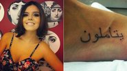 Giovanna Lancellotti e sua tattoo - Reprodução/Twitter