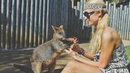 Paris Hilton em sua viagem à Austrália - Reprodução/Twitter
