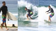 Cauã Reymond: surf na Barra da Tijuca - Delson Silva / AgNews
