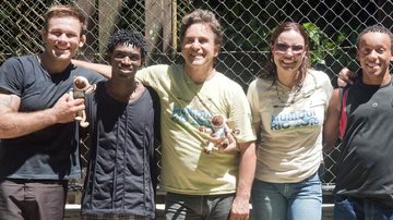 Marcos Frota visita Centro de Primatologia do Rio - Dalton Valerio/Divulgação