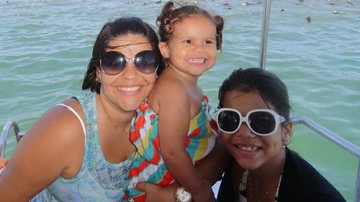 Laura Barreto com a mãe, Danielle, e a irmã, Luma - Arquivo Pessoal
