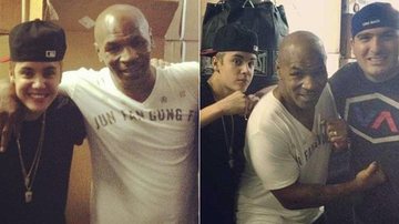 Justin Bieber treina boxe com Mike Tyson - Reprodução/ Twitter