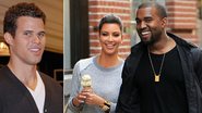 Kris Humpries, Kim Kardashian e Kanye West - Getty Images e Splash News