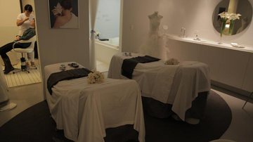 Sala exclusiva da noiva e tratamentos com produtos La Prairie