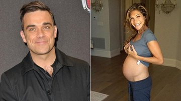 Robbie Williams e Ayda Field - Getty Images e Reprodução