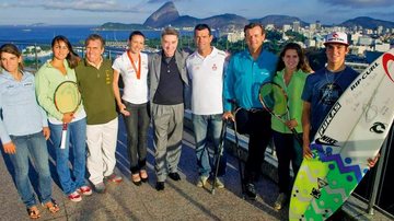 Empresário prestigia atletas brasileiros - Gil Rodrigues