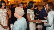 Michelle Obama com Elizabeth II e Kate Middleton - Getty Images
