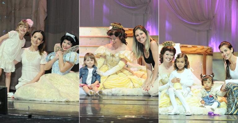 Gabriela Duarte, Patrícia Maldonado e Tania Khalill levam filhas em espetáculo da Disney - Francisco Cepeda / AgNews
