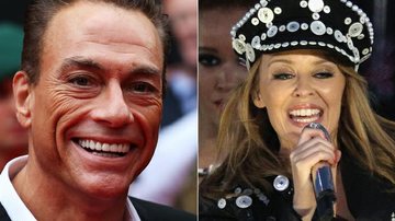 Jean-Claude Van Damme e Kylie Minogue - Getty Images