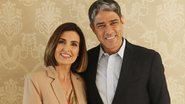 Fátima Bernardes e William Bonner - TV Globo / Alex Carvalho