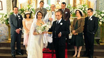 Jesuíno (José Wilker) se casa com Iracema (Amanda Richter) em 'Gabriela' - Rede Globo / Estevam Avellar