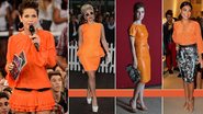 Xuxa, Lady Gaga, Marjorie Estiano e Juliana Paes: radiantes com o laranja tangerine - foto-montagem