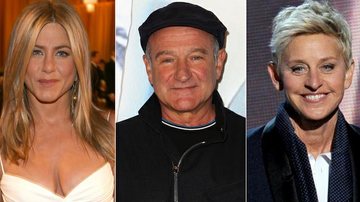 Jennifer Aniston, Robin Williams e Ellen DeGeneres - Getty Images