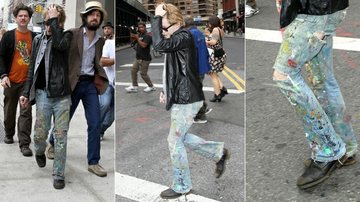 Macaulay Culkin aparece com calça cheia de tinta em Nova York, Estados Unidos - The Grosby Group