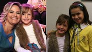 Lara com a mãe, Maria Cândida, e Maisa Silva, do elenco de 'Carrossel' - Sidnei Rodrigues/ Arquivo pessoal