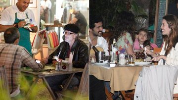 Marcello Novaes e Nathalia Dill curtem jantar com amigos em lugares diferentes - Delson Silva / Agnews