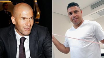 Zidane e Ronaldo - Getty Images; Rede Globo/Zé Paulo Cardeal
