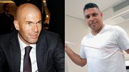 Zidane e Ronaldo - Getty Images; Rede Globo/Zé Paulo Cardeal