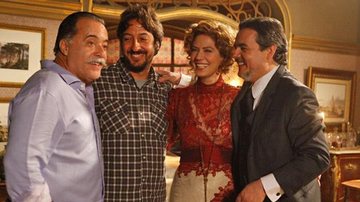 Tony Ramos, Cristiano Marques, Patrícia Pillar e Cassio Gabus Mendes - Reprodução / TV Globo