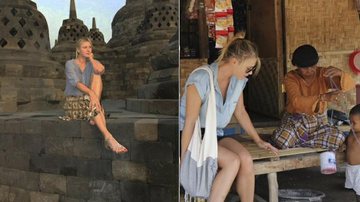 Maria Sharapova durante férias na Indonésia - Reprodução/Facebook