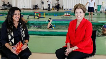 Regina Casé e Dilma Rousseff - TV Globo / Roberto Stuckert Filho