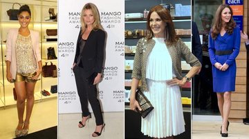 Juliana Paes, Kate Moss, Carolina Ferraz e Kate Middleton: famosas que aderem às tendências e são exemplos de elegância - Foto-montagem