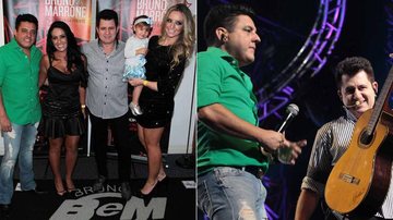 Bruno e Marrone recebem a família em show na capital paulista - Orlando Oliveira / AgNews