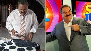 Gilberto Barros recebe bolo da equipe da RedeTV! - Divulgação