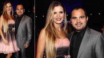Luciano Camargo com a esposa Flávia Fonseca no show de Roberto Carlos - Manuela Scarpa e Celso Akin/Foto Rio News