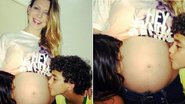 Sheila Mello exibe a barriga de seis meses e é paparicada pela família - Reprodução/ Instagram