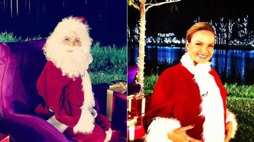 Eliana vestida de Papai Noel em gravação - Reprodução/ Instagram