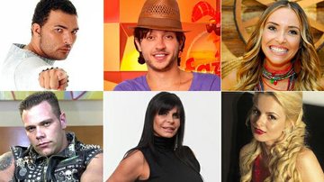 Leandro Lehart, Haysan Ali, Bárbara Koboldt, Dilson 'Mad Max, Gretchen e Carola já desistiram de reality shows - Montagem/ CARAS