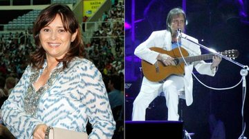 Myriam Rios vai ao show de seu ex-marido, o cantor Roberto Carlos - Roberto Filho / AgNews