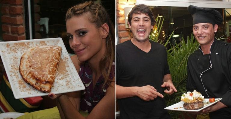 Carol Dieckmann e Bruno de Luca inspiram nomes de pratos em restaurante carioca - Jorge Marcílio/ Rogério Produções