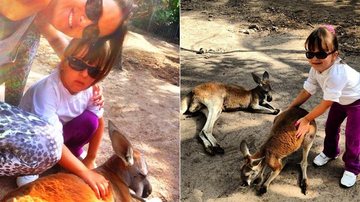 Ticiane Pinheiro com a filha Rafaella durante passeio em parque de Miami - Reprodução/Instagram