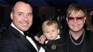 Elton John, Zachary e David Furnish - Getty Images