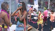Confinados curtem Festa de Carnaval na Casa de Vidro com máscaras e roupas coloridas - TV GLOBO / Big Brother Brasil
