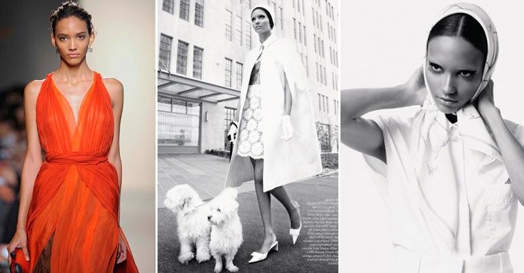 A modelo Cora Emmanuel é um dos 13 nomes mais promissores de 2013 segundo a revista Interview - Foto-montagem