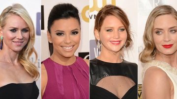 As belas Naomi Watts, Eva Longoria, Jennifer Lawrence e Emily Blunt no Critics' Choice Movie Awards - Getty Images