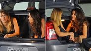 Nanda Costa e Carolina Dieckmann gravam em porta-malas de carro - Salve Jorge / TV Globo