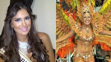 Kamilla Salgado: Rainha das Rainhas no carnaval paraense de 2008 - Reprodução/ Facebook e Rede Globo