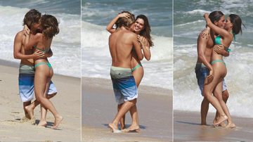 Mariana Rios e Ivan Mendes gravam cenas de romance para ‘Salve Jorge’ em praia do Rio - Dilson Silva/AgNews