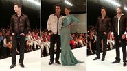 Carlos Casagrande e Rico Mansur desfilam no Uruguai para a estilista Martha Medeiros - Divulgação