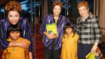 Dilma Rousseff e Marta Suplicy com Wiranu Tembé, a Tainá de 'Tainá 3 - A Origem' - Roberto Stuckert Filho/PR