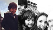 Kaká e Carol Celico com os filhos, Luca e Isabella, em Paris - Reprodução/ Instagram